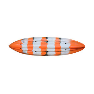 Kayak à pagaie tandem en plastique pour 3 personnes, kayak de pêche à assise sur le dessus, bateau en HDPE, canoë avec moteur électrique, kayak de tourisme pour la mer - Product Image 3