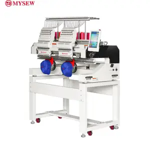 MBC-1202/1502 High speed 15 thread 2 head hat t-shirt computerized industrial embroidery machine for sale