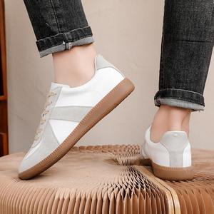 Unisex erkek kadın rahat yürüyüş tarzı ayakkabı rahat hafif kaliteli deri beyaz ayakkabı - Product Image 3