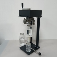 Scelleuse manuelle à levier pour bouteilles PET de thé au lait et boissons, machine de capsulage à manivelle pour canettes