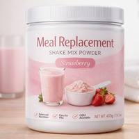 Poudre de boisson substitut de repas saveur naturelle, riche en fibres, facile à mélanger, pour les marques de fitness