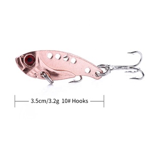 <span class=keywords><strong>Esca</strong></span> da pesca con lama in metallo Hengjia Hard VIB 35MM 3.2G <span class=keywords><strong>esca</strong></span> <span class=keywords><strong>vibrante</strong></span> in argento