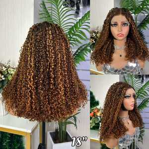 Bán Buôn Nổi Bậ<span class=keywords><strong>t</strong></span> Miến Điện Xoăn Mậ<span class=keywords><strong>t</strong></span> Độ 200% 13*4 Trong Suố<span class=keywords><strong>t</strong></span> <span class=keywords><strong>T</strong></span>óc Con Người Ren Phía Trước Glueless <span class=keywords><strong>T</strong></span>óc Giả Cho Phụ Nữ - Product Image 6