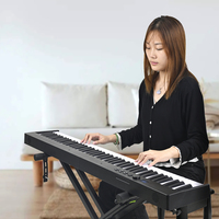 Piano Midi Pliable Clavier Portable Numérique 88 Touches Piano Instrument de Musique Piano Pliant Électronique