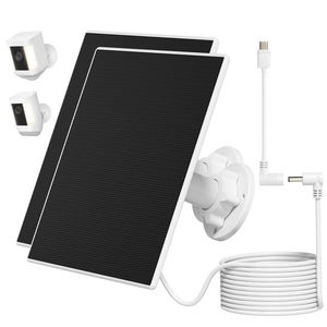 Solarpanel für Ring-Kamera, 2er-Pack 5W Solarpanel, kompatibel mit Ring Stick up Cam Pro/Battery, Spotlight Cam Plus/Pro - Product Image 1