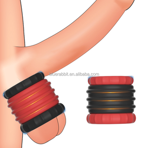 Pene trainer all'ingrosso anelli pene per gli uomini di erezione testicolo barelle Silicone palla barelle - Product Image 1