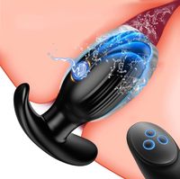 Masseur de prostate vibrant télécommandé pour hommes, stimulateur du point G, plug anal électrique vibrant pour hommes, femmes, adultes, jouet sexuel