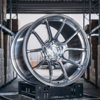 Jantes Forgex Légères Forgées 5x112 5x114.3 5x120 à Rayons en Y Polies 18 19 20 21 22 Pouces pour Audi S3 S4 BMW M3 M4 Mercedes C