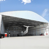 Hangar económico y eficiente, estructura de acero para aviones, construcción de estructura de acero prefabricada