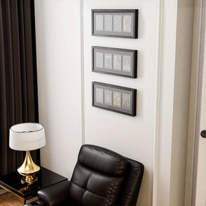 Thiết kế mới uv-bảo vệ rõ ràng Acrylic khung với chống trộm có thể khóa tường-mount hiển thị trường hợp cho bóng chày & Hockey thể thao thẻ - Product Image 5
