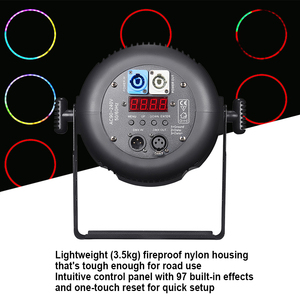 Igracelite 250W COB Zoom CTO LED Wash Par Light Face Light Focus Halo RGBW Grande surface pour <span class=keywords><strong>Disco</strong></span> Fête de mariage Vacances - Product Image 6