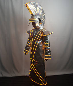 Traje Espacial de Tecnología Futura con Luz LED para Discoteca, Ropa Fluorescente para Bailar, Accesorios para Espectáculos LED, <span class=keywords><strong>Disfraz</strong></span> de <span class=keywords><strong>Emperador</strong></span> - Product Image 3