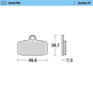 Moto Master Husqvarna TC 85 14-20 nuovi GP pad anteriori - Product Image 1