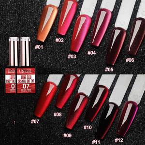 Para Unigel Venta al por mayor Festival Cat Eye UV <span class=keywords><strong>Gel</strong></span> <span class=keywords><strong>Polish</strong></span> Set Love Red Reflective Magnetic <span class=keywords><strong>Polish</strong></span> para gatos - Product Image 1