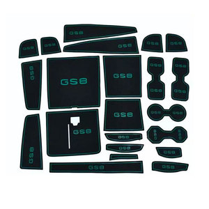 GAC Trumpchi GS8 – Tapis antidérapant en silicone noir pour fentes <span class=keywords><strong>de</strong></span> porte centrales et rangements <span class=keywords><strong>de</strong></span> gobelets, neuf, pour intérieur complet - Product Image 4