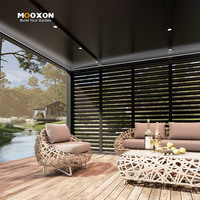 Feste Pavillon Outdoor Aluminium Dach Pergola Wasserdichter Pavillon für Garten terrasse Terrasse Permanent Shade