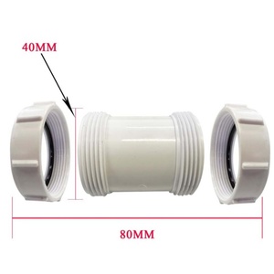 40 MM Straight Kitchen Pipe Coupling for Straight Pipe Connector 40mm PVC Pipe Adapter Waste Compression Straight Connector - Product Image 2