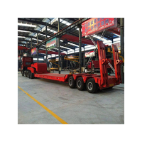 3 4 essieux 80 tonnes 100 tonnes 120 tonnes 150 tonnes 40 pieds Conteneurs Lowbed Dolly Semi Remorque à vendre