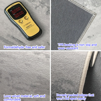 Style nordique Simple moderne Table à thé tapis géométrique chambre chevet moelleux tapis carré sol rembourré antidérapant Polyester R