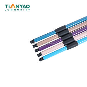 लोहे की भारी ड्यूटी धूल ब्रोमस्टिक टेलीस्कोपिक धातु मोप स्टिक सुविधाजनक सफाई उपकरण - Product Image 1