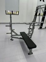 Équipement de gymnastique de qualité supérieure Rosen Fitness utilisation commerciale Tube en acier galvanisé musculation banc plat avec couleur en option