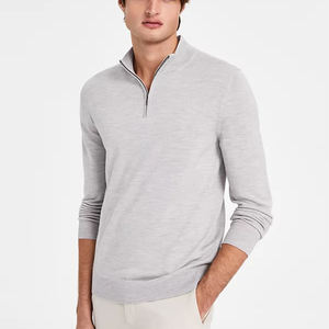 ओम 1/4 ज़िप स्वेटर पुरुषों स्वेटर प्रीमियम मोटी हूडी सादे उच्च गुणवत्ता वाली बीज तिमाही आधा ज़िप स्वेटर पुरुष पल्लोवर - Product Image 1