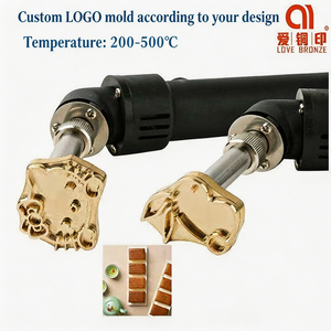 เตารีดไฟฟ้าปรับอุณหภูมิได้ ด้ามจับโค้งงอ เครื่องมือปั๊มร้อนแบบมือถือ สำหรับเค้ก ขนมปัง หนัง และไม้ - Product Image 2