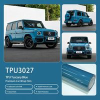Film de protection TPU Tuscany Blue PPF anti-jaunissement pour covering intégral de voiture, idéal pour le renouvellement de covering intégral, compatible OEM pour voitures