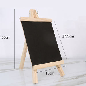 Support triangulaire en bois <span class=keywords><strong>tableau</strong></span> noir affichage de bureau panneau publicitaire mini-enfants <span class=keywords><strong>chevalet</strong></span> artisanat ornements petits tableaux noirs - Product Image 4
