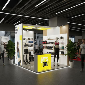 Stand d'exposition modulaire en tissu de Chine 20x20 avec mur graphique en tissu tendu double face - Product Image 6