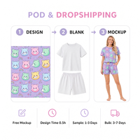 Impression à la demande femmes dames été luxe 2 pièces pyjamas ensembles demoiselle d'honneur pyjama Pjs pyjamas Pijamas pour femme ensemble