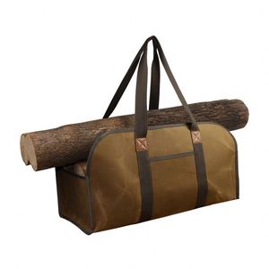 Sacs de transport pour bûches avec poignées, échantillon gratuit, toile cirée pour le transport du bois avec tissu nylon imperméable - Product Image 5