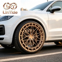 Rines de Aleación Forjada en Bronce Mate Multirradio de 18-24 Pulgadas para Todoterreno, Modificación de Rines para SUV