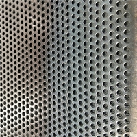 Panneau métallique perforé en acier inoxydable poli, maille à trous carrés, pour protection de machine et grille de haut-parleur