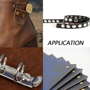 Tùy Chỉnh Rose Gold Solid Brass Chicago Vít Logo M2 Thiết Bị Đầu Cuối Bài ISO Kết Nối 3Mm Nhôm Hình Bầu Dục Đầu Phong Cách Kim Loại Stud - Product Image 6