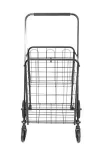 Le chariot de magasinage pliable portable sur mesure de 45 kg, grande capacité, léger, avec volant pivotant - Product Image 2