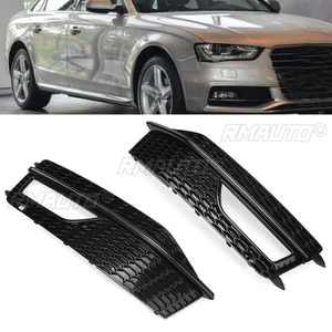 Rejilla Frontal para Coche A4 B8, Rejilla de Malla para Parachoques Delantero, Cubierta de Rejilla para Luces Antiniebla, Compatible con Audi A4 B8 2012-2015 S4 S-Line Facelift - Product Image 1