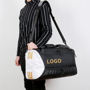 Bolsa de Viaje de Mano Moderna con Cremallera, Bolsa de Gimnasio de Tela Oxford con Letras, Bolsa Deportiva de Marca, Bolsa de Viaje Cruzada - Product Image 4