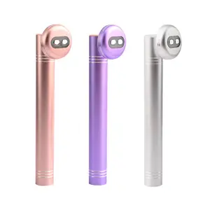 KKS Beauty Device Facial Lift 4 In1Red Light Therapy Microcurrent Face Massager Ems Hot Compress Skincare Led Facial Wand