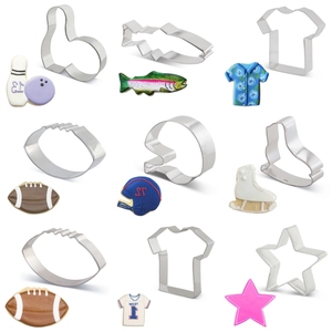 Divers <span class=keywords><strong>emporte</strong></span>-pièces en acier inoxydable avec thèmes sportifs, y compris Basketball Rugby Football Icesnow Sports Golf <span class=keywords><strong>emporte</strong></span>-pièces - Product Image 6