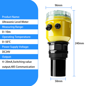 Welta Ultrasonik Seviye Transdüseri - Göl, Rezervuar ve Açık Kanallar için Temassız Sıvı Seviye Sensörü 4-telli 4-20mA Çıkışlı ABS - Product Image 2