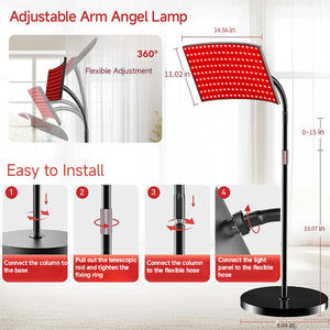 Perangkat Lampu Terapi Cahaya Merah EYCO dengan Stand, Panel Cahaya Inframerah 660nm 850nm untuk Wajah dan Tubuh, Penggunaan di Rumah - Product Image 3