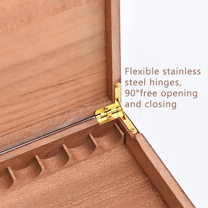 Hot bán in ấn <span class=keywords><strong>Cedar</strong></span> gỗ Laser khắc logo màu rãnh nhận được bao bì xì gà hộp gỗ - Product Image 3