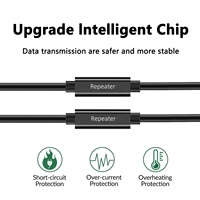Cable de Extensión Activo USB3.0 de 10 Metros (32 Pies) al por Mayor, Cable de Transferencia de Datos USB Tipo C de 90 Grados y 5 Gbps con Repetidor para Cámara Fuji y PC