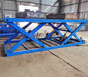 Gunting stasioner tetap listrik kecil baja hidrolik vertikal meja angkat Lift mobil 4-6m/menit kecepatan angkat tegangan aman 24V - Product Image 2