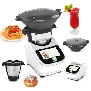 Wifi厨房智能烹饪机器人一体机食品处理器电动制汤机搅拌机搅拌机数字显示收据