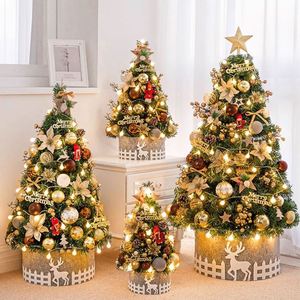 Mini sapin de Noël en PVC de 60 cm, série or, de haute qualité, petit ornement de bureau pour la maison, le bureau, la fête de Noël - Product Image 2