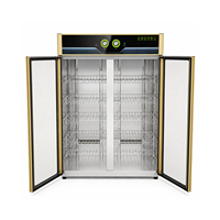 Gabinete de Desinfección de Doble Puerta, Gabinete de Desinfección de Vajilla con Ozono e Infrarrojos a 80°C para Platos, Tazones y Cristalería de Hotel