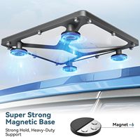 Kit de montage magnétique plat 2 en 1 Starlink Mini, construit avec une plaque de protection en PC haute résistance en alliage d'aluminium pour voiture
