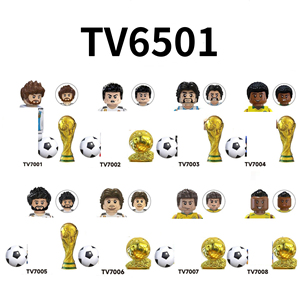 Figuras Miniatura de Estrellas del Fútbol Mundial, <span class=keywords><strong>Messi</strong></span>, Ronaldo, Neymar, Lamine Yamal, Juguetes para Niños, Bloques de Construcción, Regalo de Navidad - Product Image 2